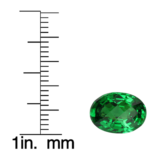 5.46ct Oval Fine Intense Green Tsavorite