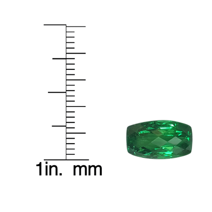 4.98ct Cushion Bright Green Tsavorite