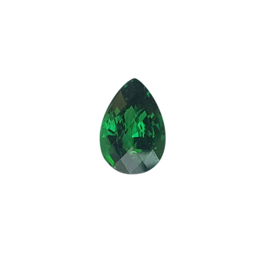 3.94ct Pear Shape Fine Intense Green Tsavorite