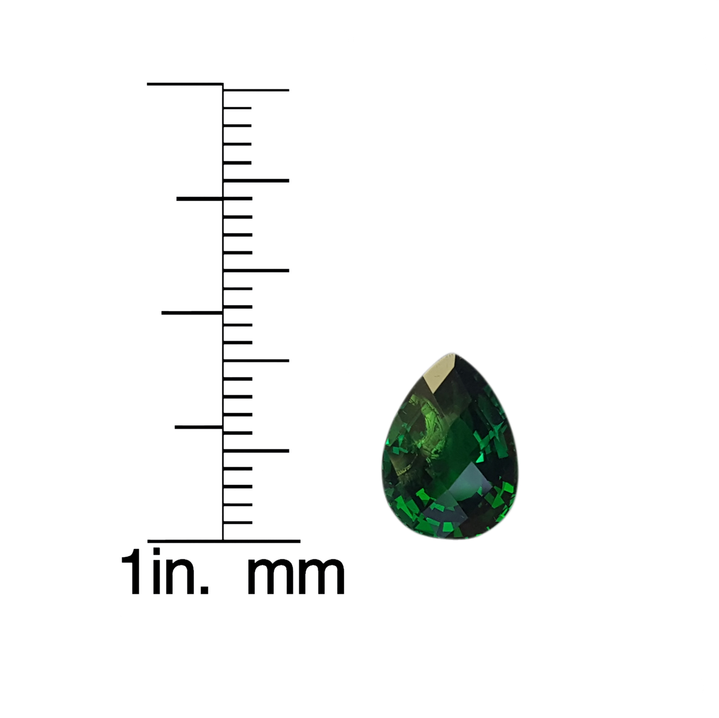 2.85ct Pear Shape Fine Intense Green Tsavorite