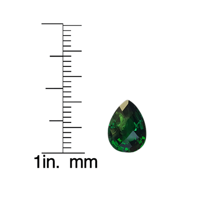 2.85ct Pear Shape Fine Intense Green Tsavorite
