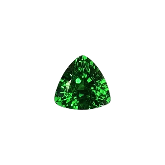 5.8mm Trillion Fine Intense Green Tsavorite