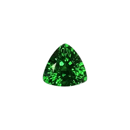 5.8mm Trillion Fine Intense Green Tsavorite