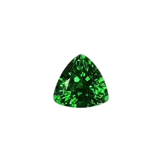 5.8mm Trillion Fine Intense Green Tsavorite