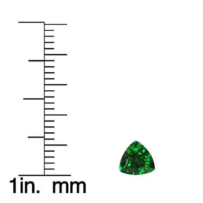 5.8mm Trillion Fine Intense Green Tsavorite