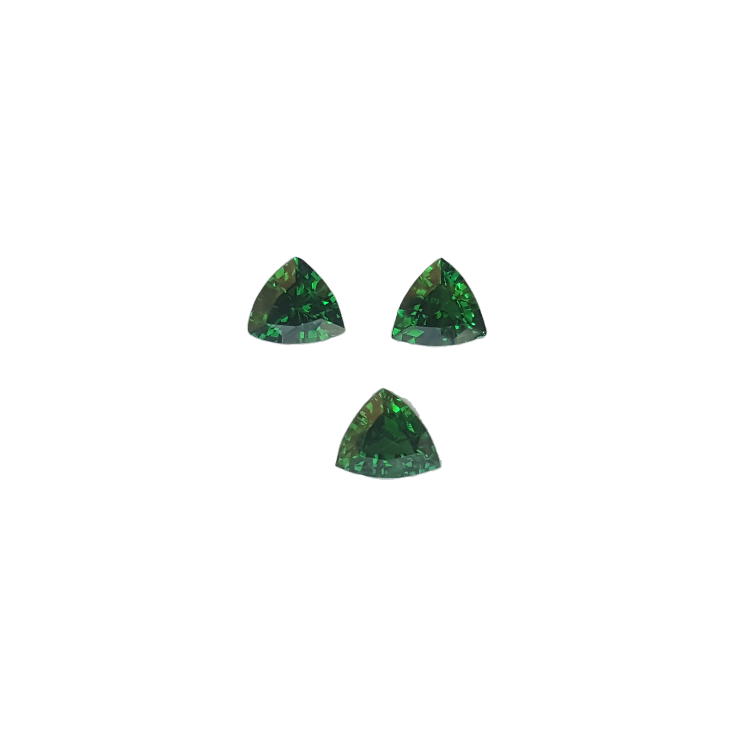 2.67ct Trillion Fine Intense Green Tsavorite