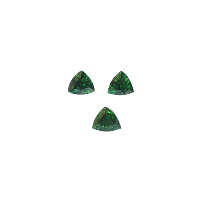 2.67ct Trillion Fine Intense Green Tsavorite