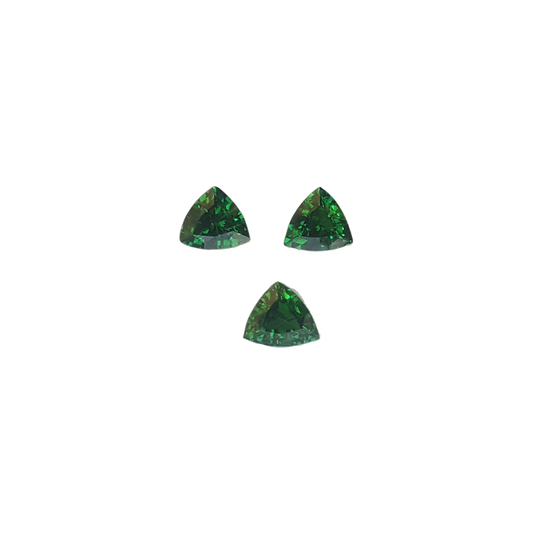 2.67ct Trillion Fine Intense Green Tsavorite