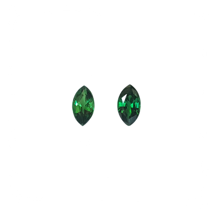 8x4.5mm Marquise Fine Intense Green Tsavorite Pair