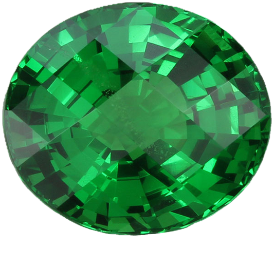 3.62ct Oval Fine Intense Green Tsavorite