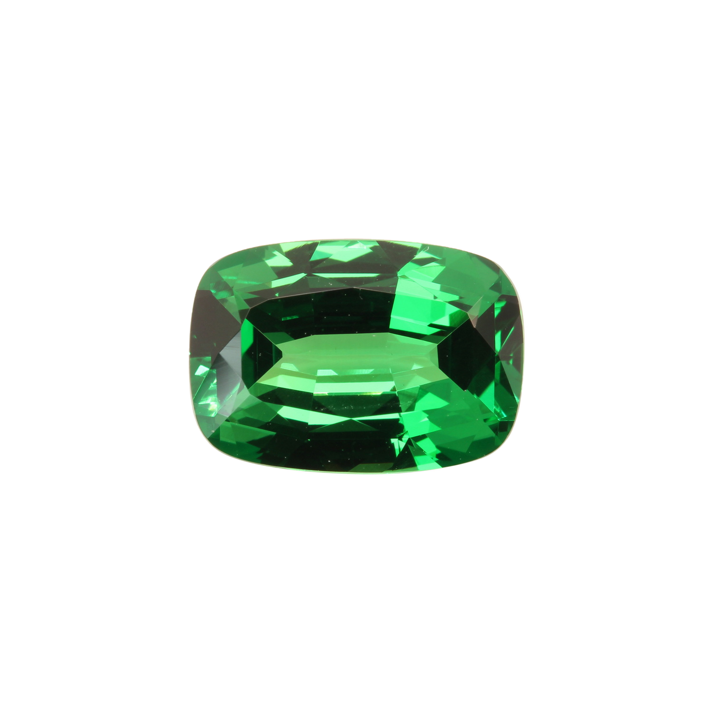 3.04ct Cushion Gem Quality - Fine Intense Green Tsavorite
