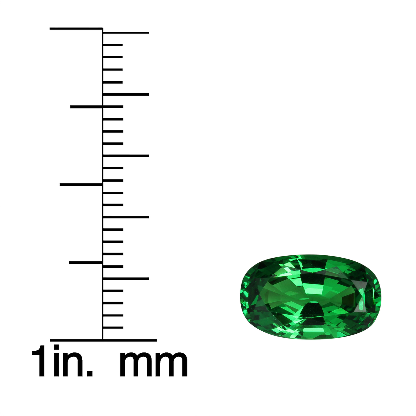 3.05ct Oval Gem Quality - Fine Intense Green Tsavorite