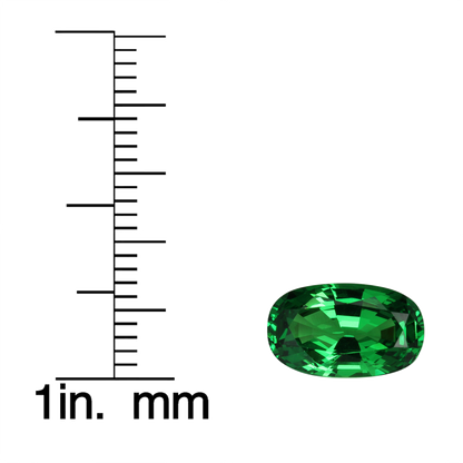 3.05ct Oval Gem Quality - Fine Intense Green Tsavorite