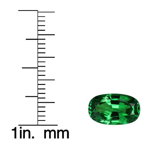 3.05ct Oval Gem Quality - Fine Intense Green Tsavorite