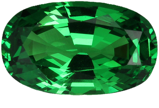 3.05ct Oval Gem Quality - Fine Intense Green Tsavorite