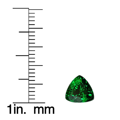 2ct Trillion Fine Saturated Green Tsavorite