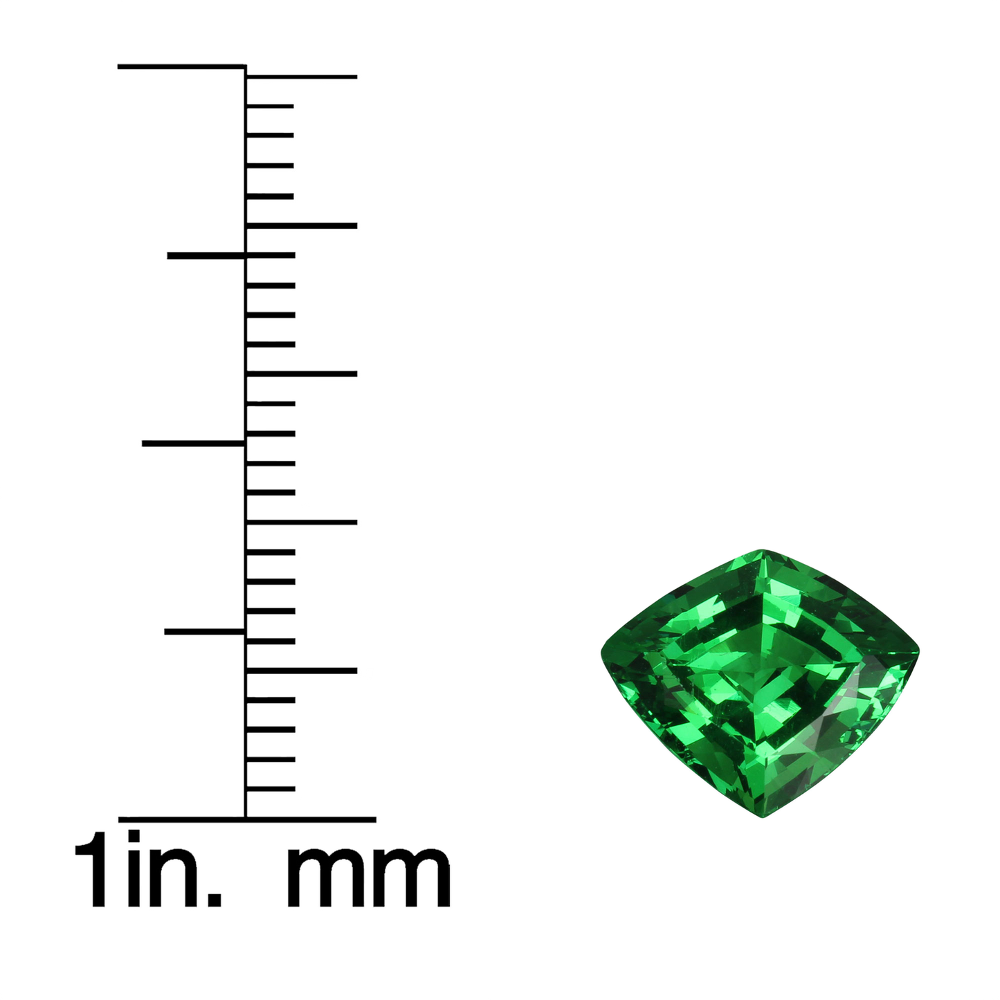 2.81ct Fancy Cut Fine Intense Green Tsavorite