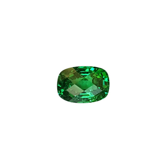 2.61ct Cushion Bright Green Tsavorite