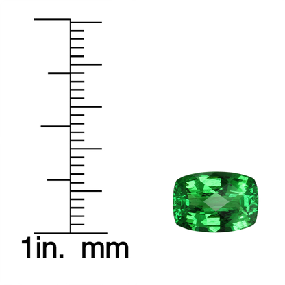 2.22ct Cushion Bright Green Tsavorite