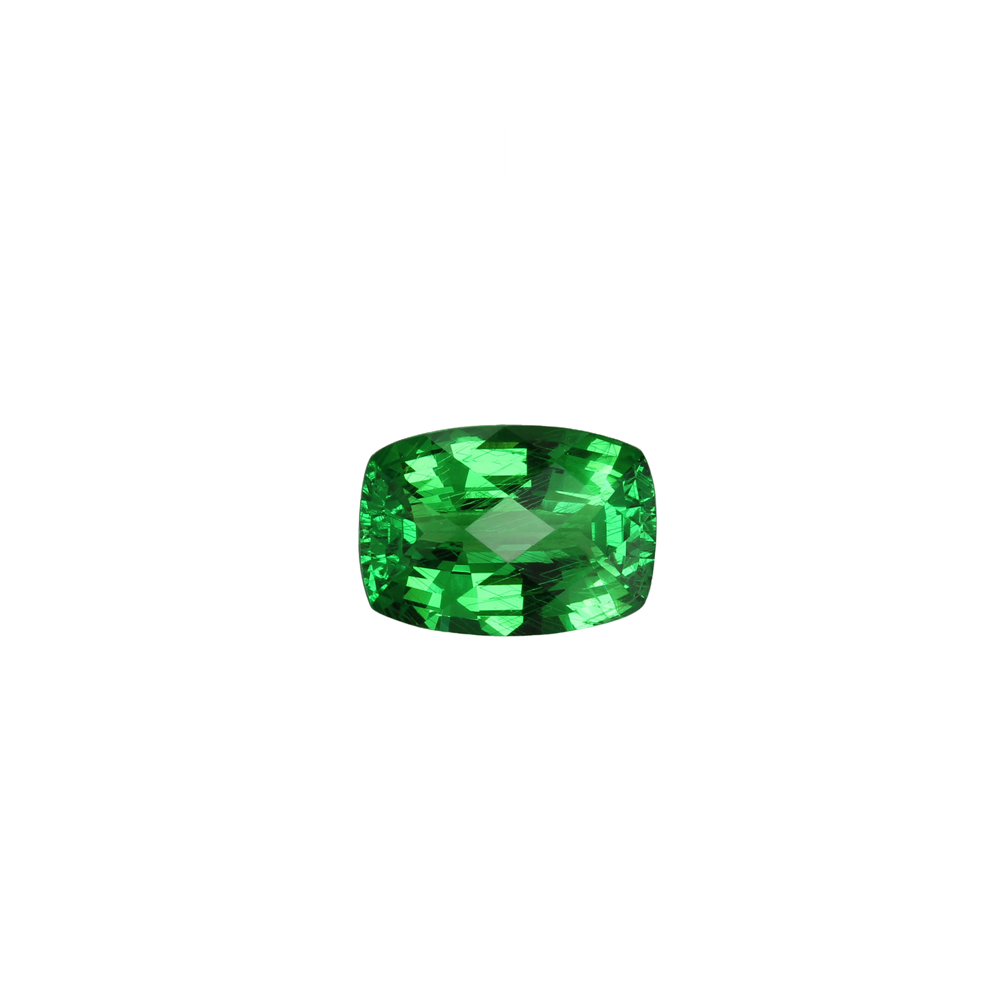 2.22ct Cushion Bright Green Tsavorite