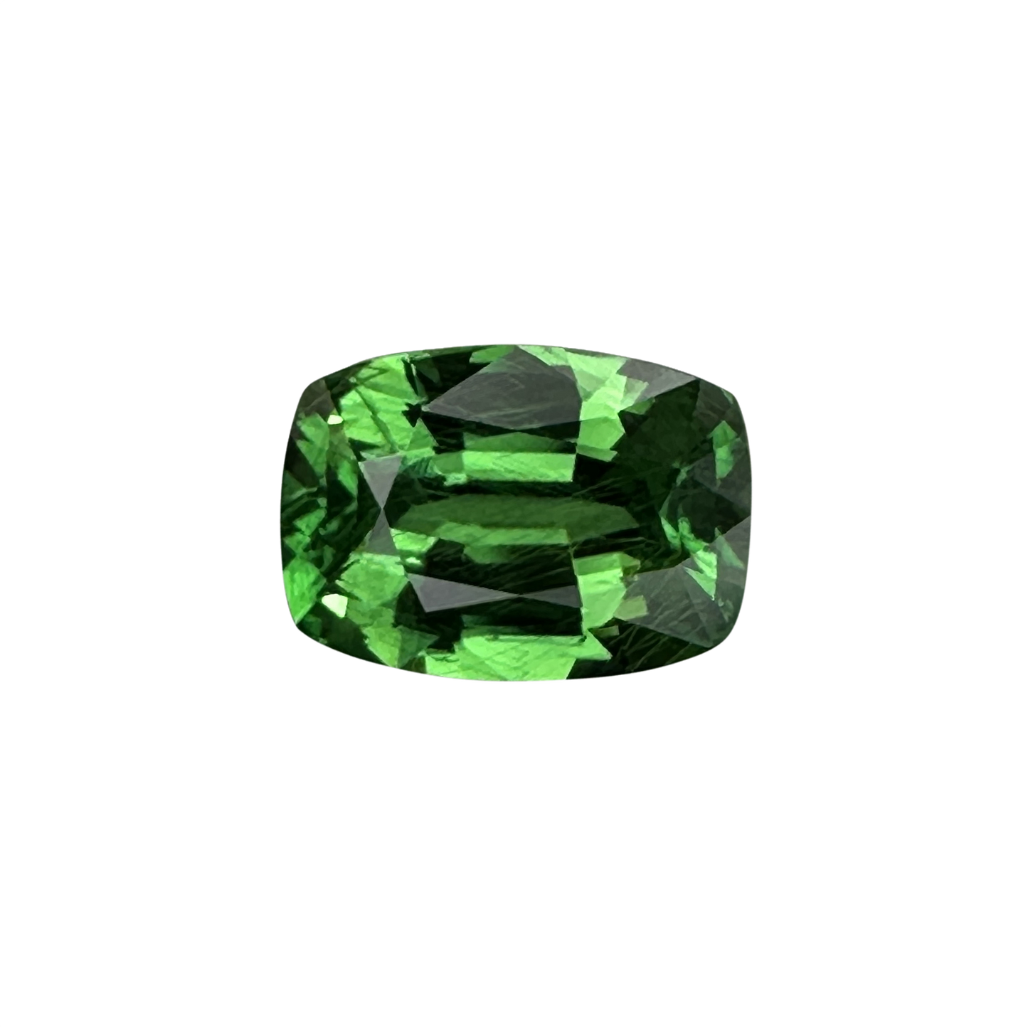 2.22ct Cushion Bright Green Tsavorite