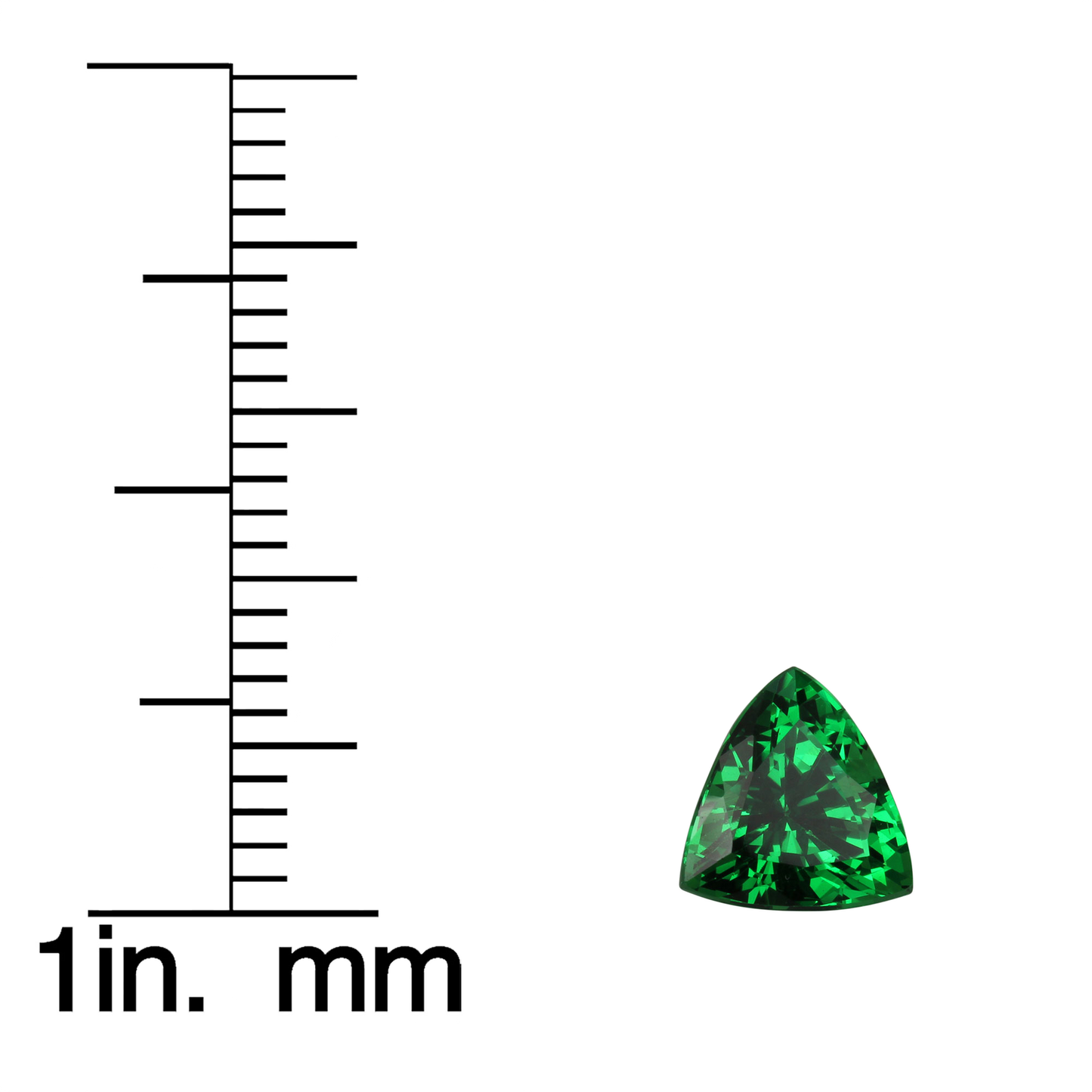 1.91ct Trillion Gem Quality - Fine Intense Green Tsavorite