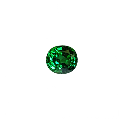 1.09ct Cushion Fine Intense Green Tsavorite