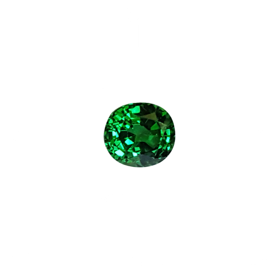1.09ct Cushion Fine Intense Green Tsavorite
