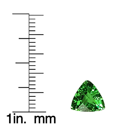 1.84ct Trillion Fine Intense Green Tsavorite