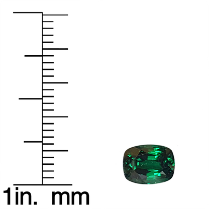 2.2ct Cushion Saturated Minty Green Tsavorite