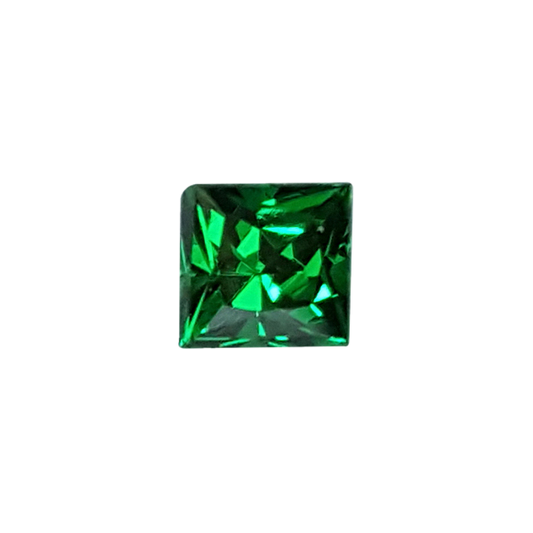 4.25mm Princess Cut Minty Green Tsavorite