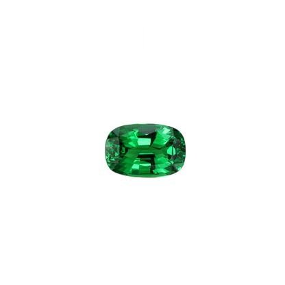 2.54ct Cushion Gem Quality - Fine Intense Green Tsavorite