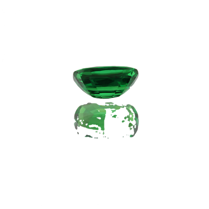 2.54ct Cushion Gem Quality - Fine Intense Green Tsavorite