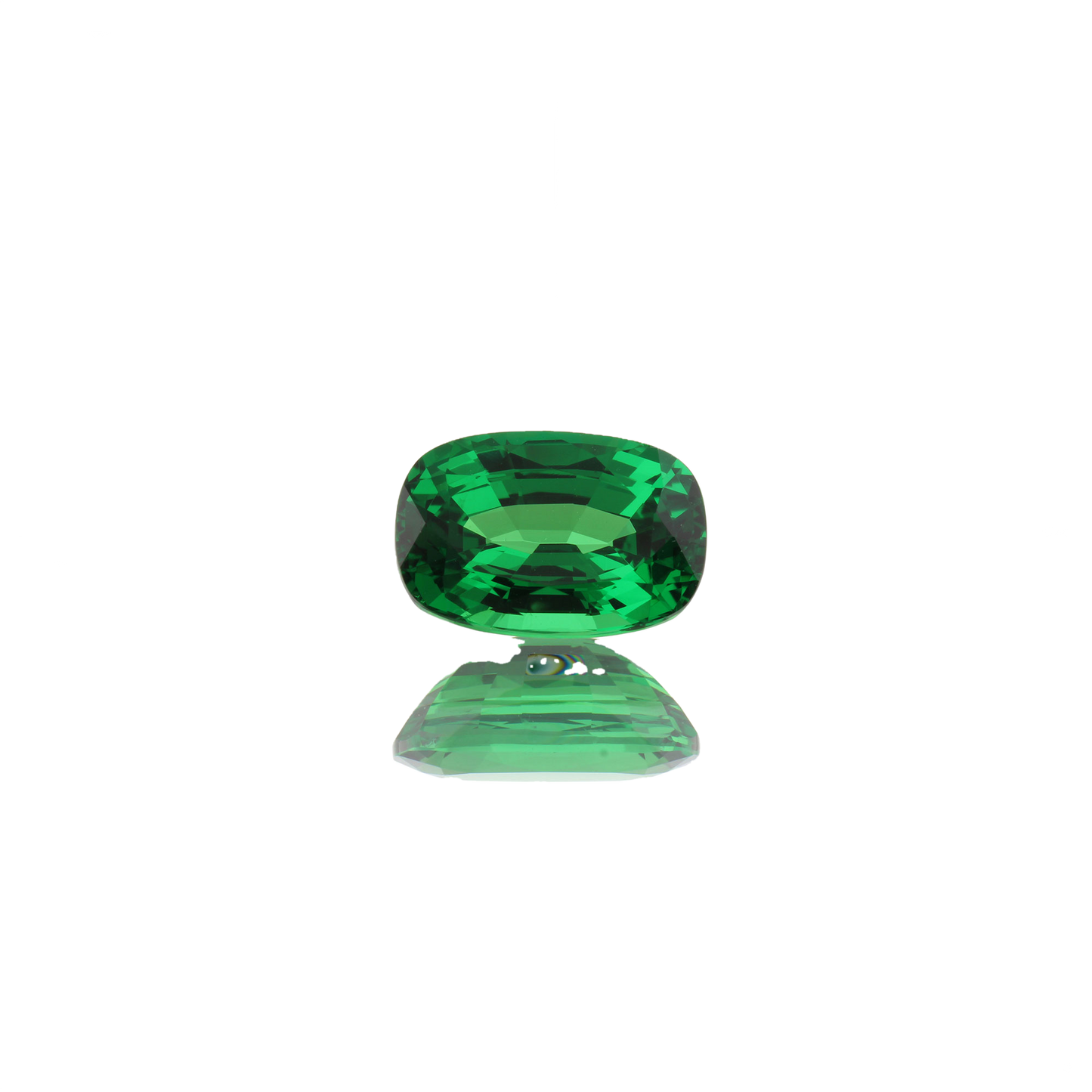 2.54ct Cushion Gem Quality - Fine Intense Green Tsavorite