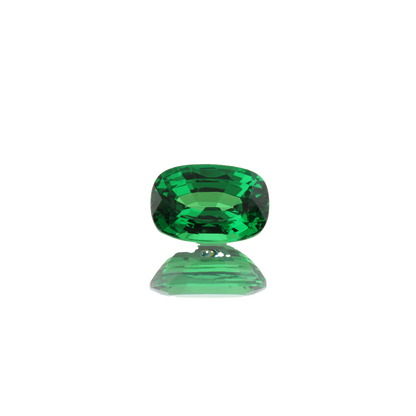 2.54ct Cushion Gem Quality - Fine Intense Green Tsavorite