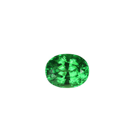 4.31ct Oval Bright Green Tsavorite