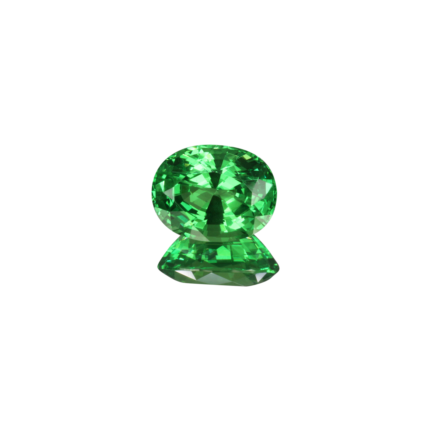 4.31ct Oval Bright Green Tsavorite