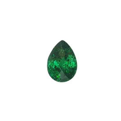 4.34ct Pear Shape Bright Green Tsavorite