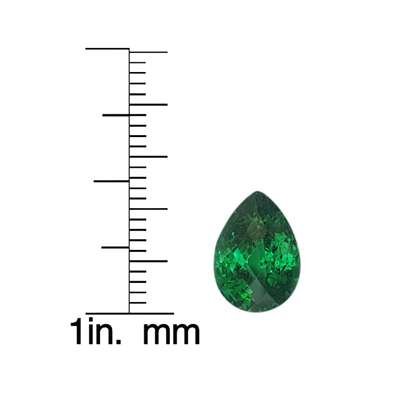 4.34ct Pear Shape Bright Green Tsavorite