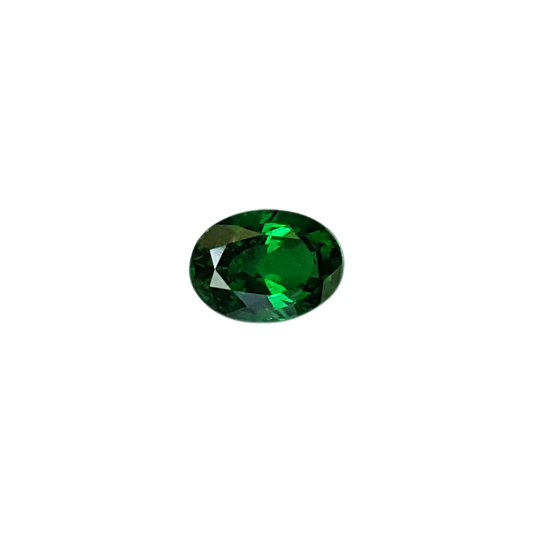 Oval Fine Saturated Green Tsavorite