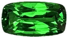 1.02ct Cushion Deep Minty Green Tsavorite