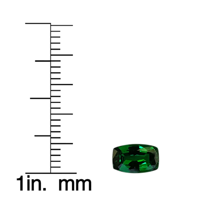 1.17ct Cushion Fine Intense Green Tsavorite