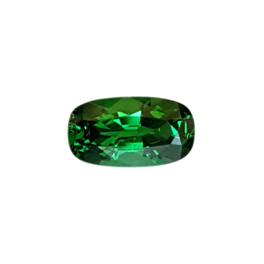 1.47ct Cushion Fine Intense Green Tsavorite