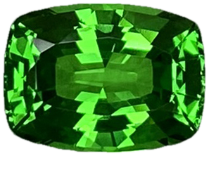 1.96ct Cushion Fine Intense Green Tsavorite