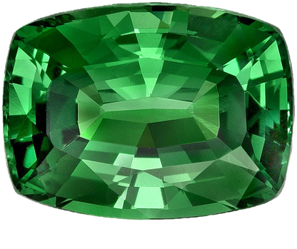 1.96ct Cushion Fine Intense Green Tsavorite