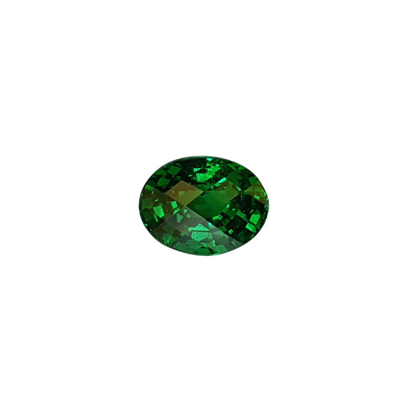 3.41ct Oval Fine Intense Green Tsavorite