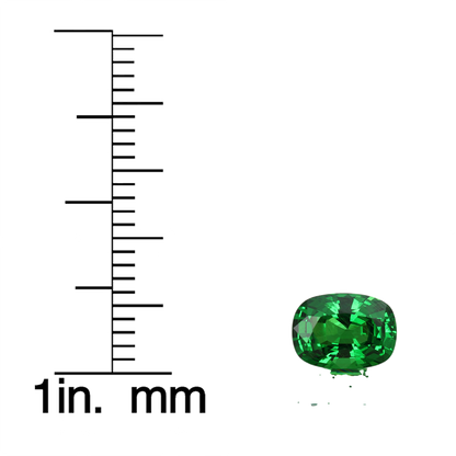 8x6mm Cushion Fine Intense Green Tsavorite
