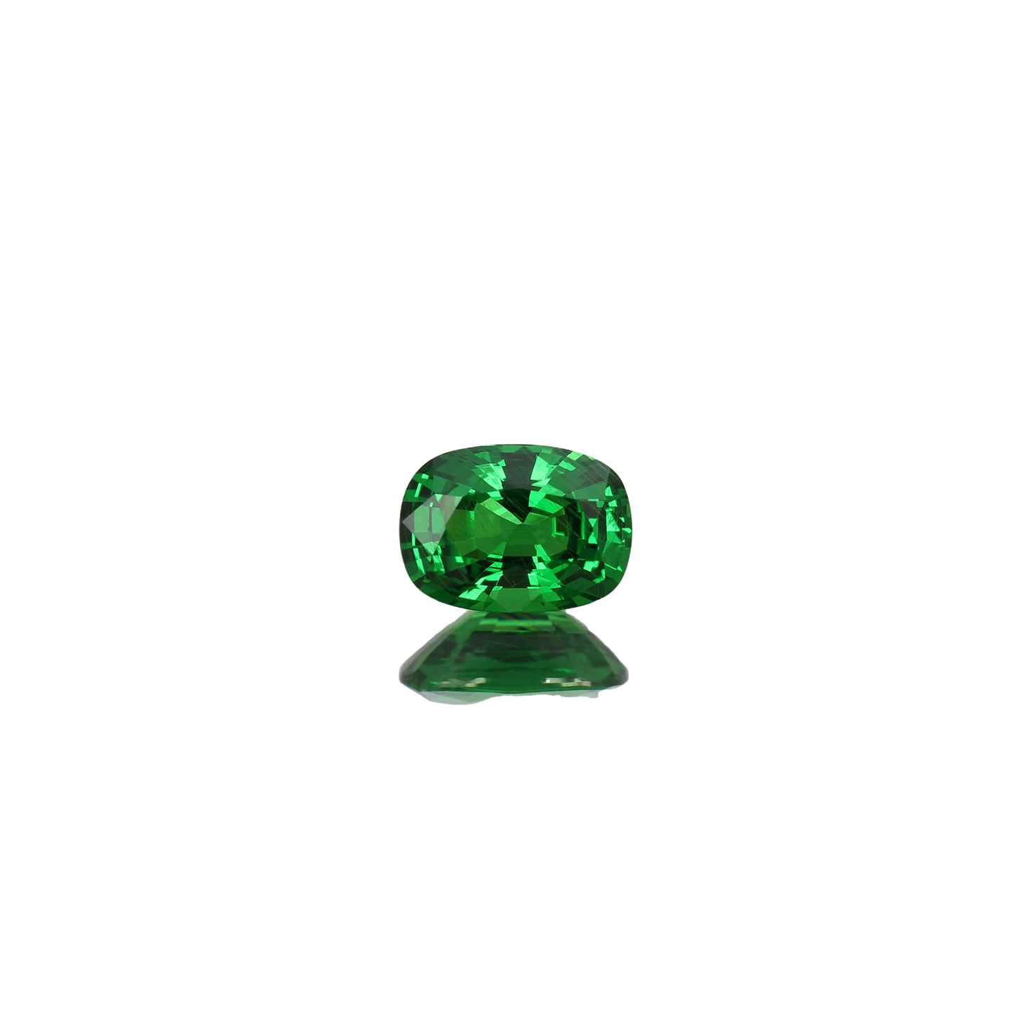 8x6mm Cushion Fine Intense Green Tsavorite