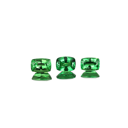 3.33ct Cushion Bright Green Tsavorite