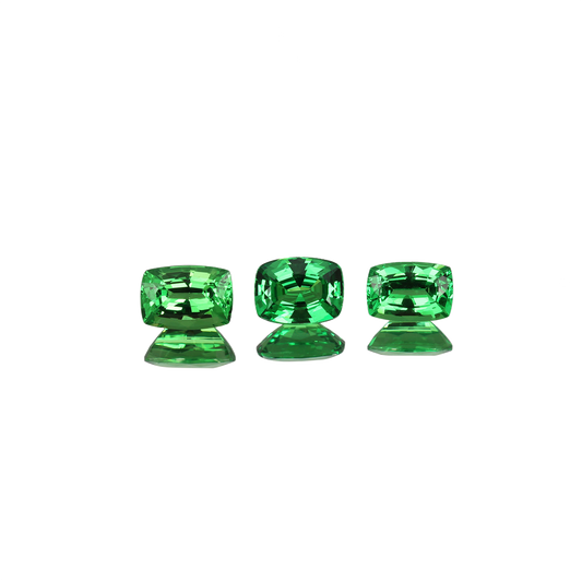 3.33ct Cushion Bright Green Tsavorite